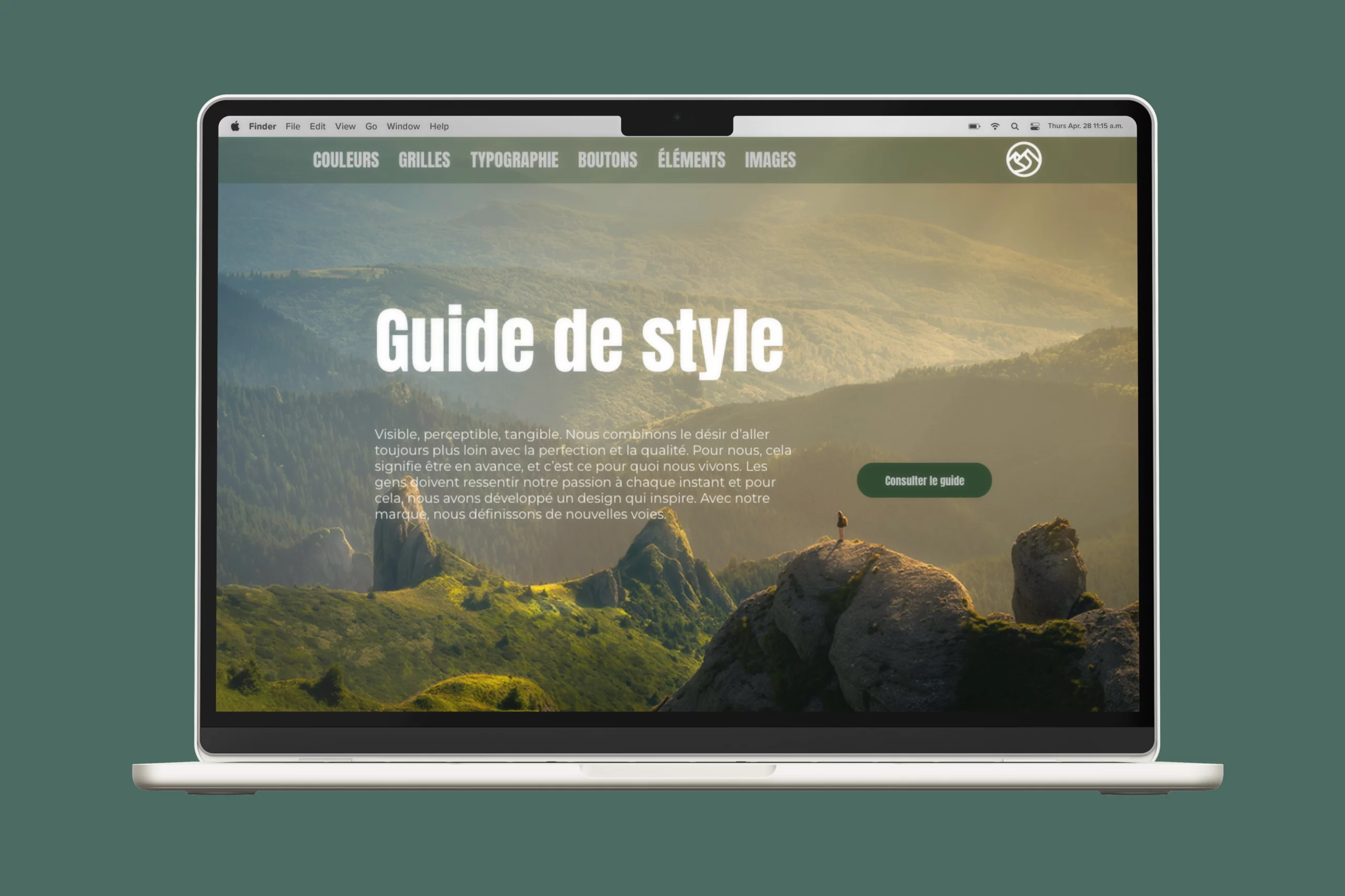 guide de style pour une marque d'outdoors