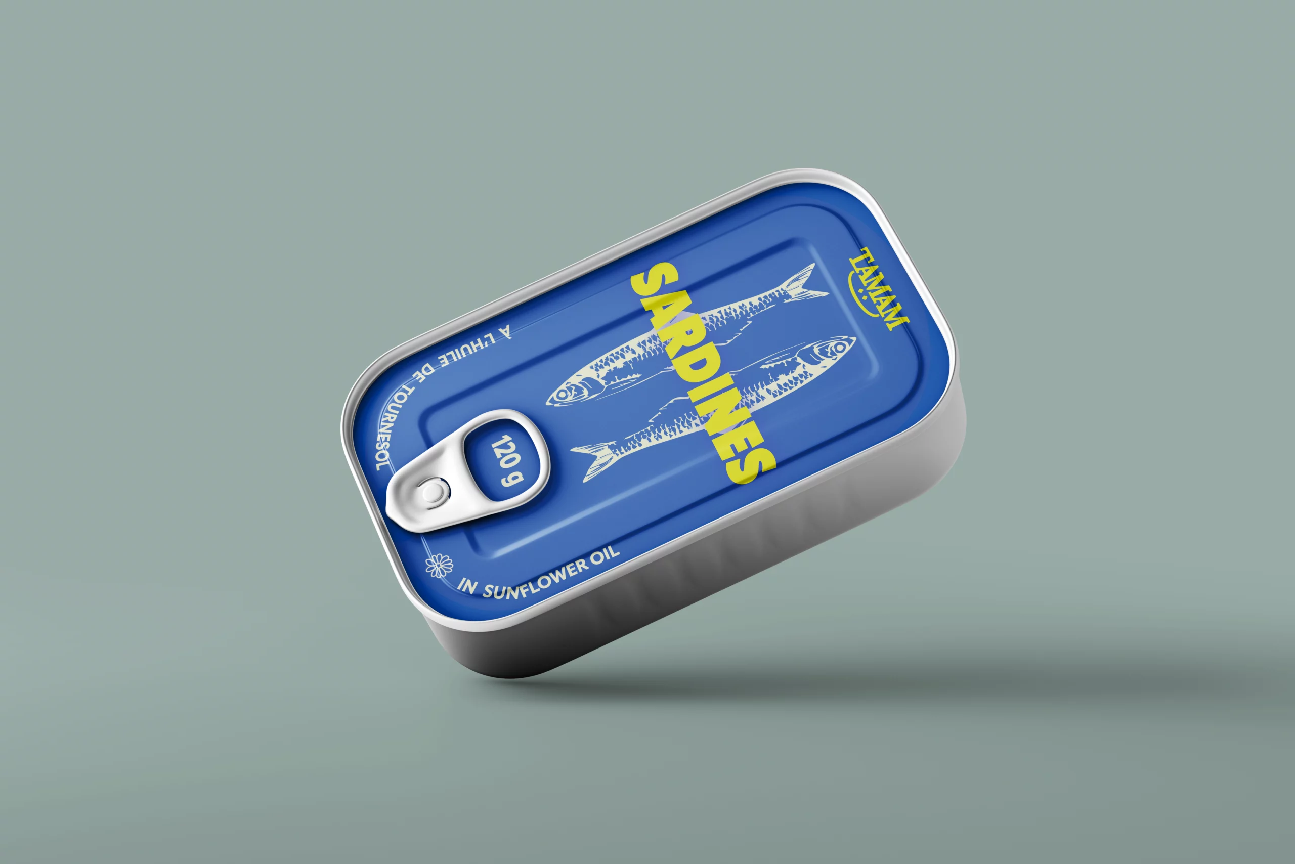 packaging pour une boîte de sardines